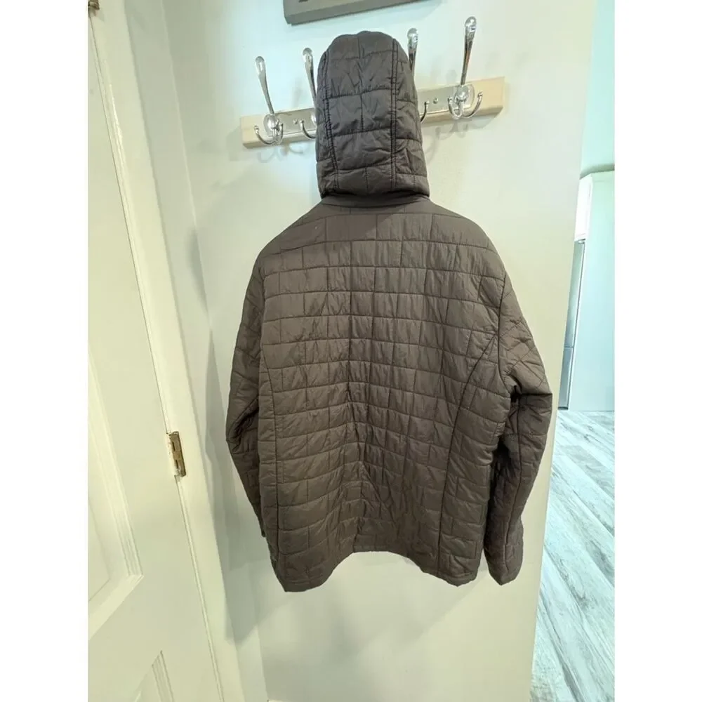 Mercedes Men's Quilted Hooded Puffer Jacket in Black